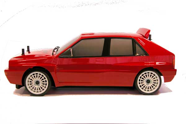 Lancia Delta evoluzione rossa The Rally Legends